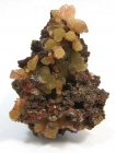 Manganese bearing Adamite with Austinite, Ojuela Mine, Mapimi, Durango, Mexico