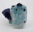 Fluorite on Aquamarine, Erongo Mountains, Namibia