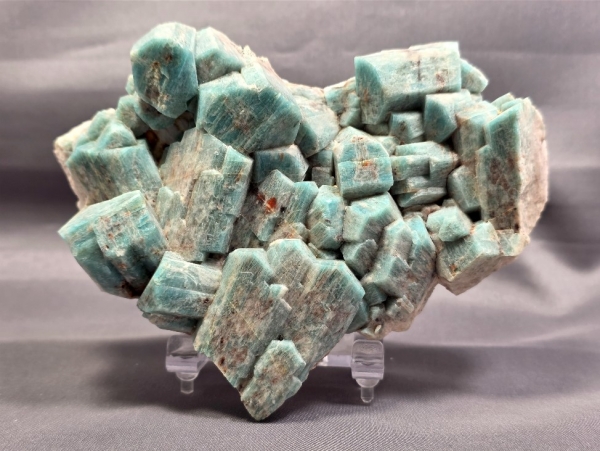 Amazonite, Crystal Creek, near "Old Man Rock", Florissant, Teller Co., Colorado