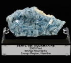 Beryl var. Tabular Aquamarine (Alkali?) Rare 2005 Find, Erongo Namibia