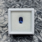 Faceted Benitoite .58 cts., Elongated Cushion Cut, VVS