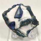 Benitoite on Matrix, (Unusual Termination), Benitoite Gem Mine, San Benito County, California