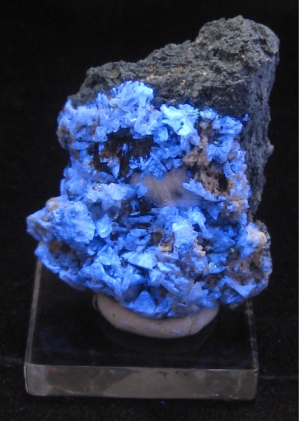 Rare White / Colorless Benitoite Crystals, Benitoite Gem Mine, San ...