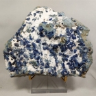Benitoite Crystals with Natrolite on Matrix, Benitoite Gem Mine, San Benito County, California