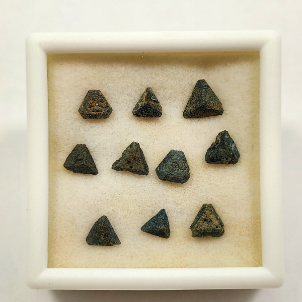 Benitoite Crystals, (Stoneys) Crossite Included