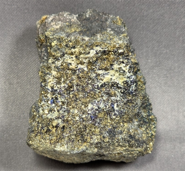 Gold on Bornite w/ gold bearing pyrite, 39A Stope, 1300 level, Cole Shaft, Bisbee, Arizona