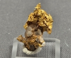 Crystalline / Leaf Gold w/ Quartz, Pacific Quartz Mine, Placerville, California