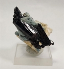 Neptunite with Natrolite, Benitoite Gem Mine, San Benito County, California