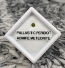Pallasitic Peridot Gem .10 cts., 2.89 mm, with G.I.A. Report