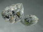 2 Double Terminated Quartz Crystal with Petroleum Inclusions, 14.94 ctw