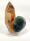 Fluorite on Quartz, Erongo Mountains, Erongo Region, Namibia