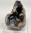 Shattuckite on Quartz, Kaokoveld, Kunene Region, Namibia