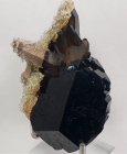 Schorl, Smoky Quartz, Hyalite Opal, Erongo Mountains, Erongo, Namibia